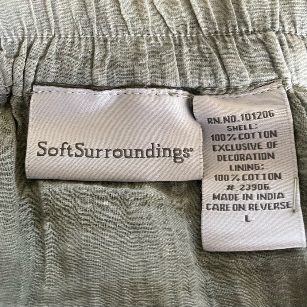 EUC Soft Surroundings Suzette Embellished Green Maxi Skirt - Picture 6 of 6